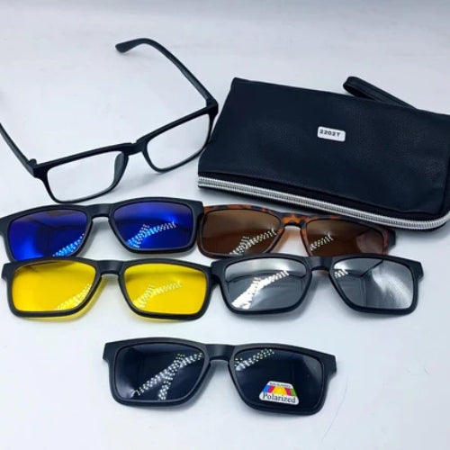 5-in-1 Magnetic Lens Sunglasses